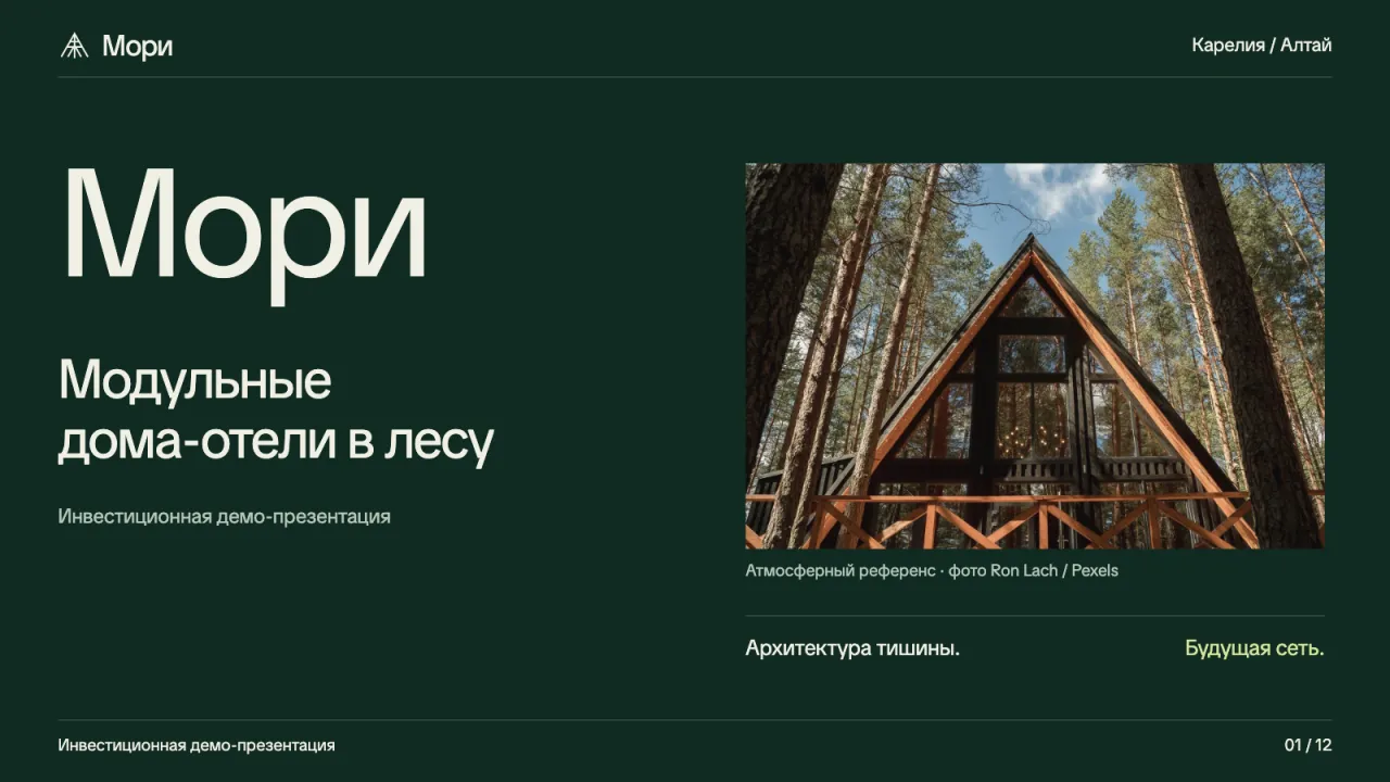 Презентация «Мори», сделанная в Вайбике